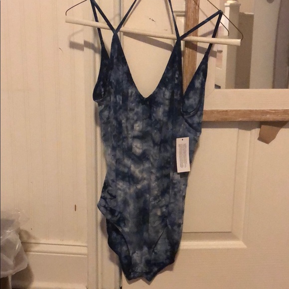 American Eagle Outfitters Tops - NWT blue tie dye bodysuit (2 for $5)